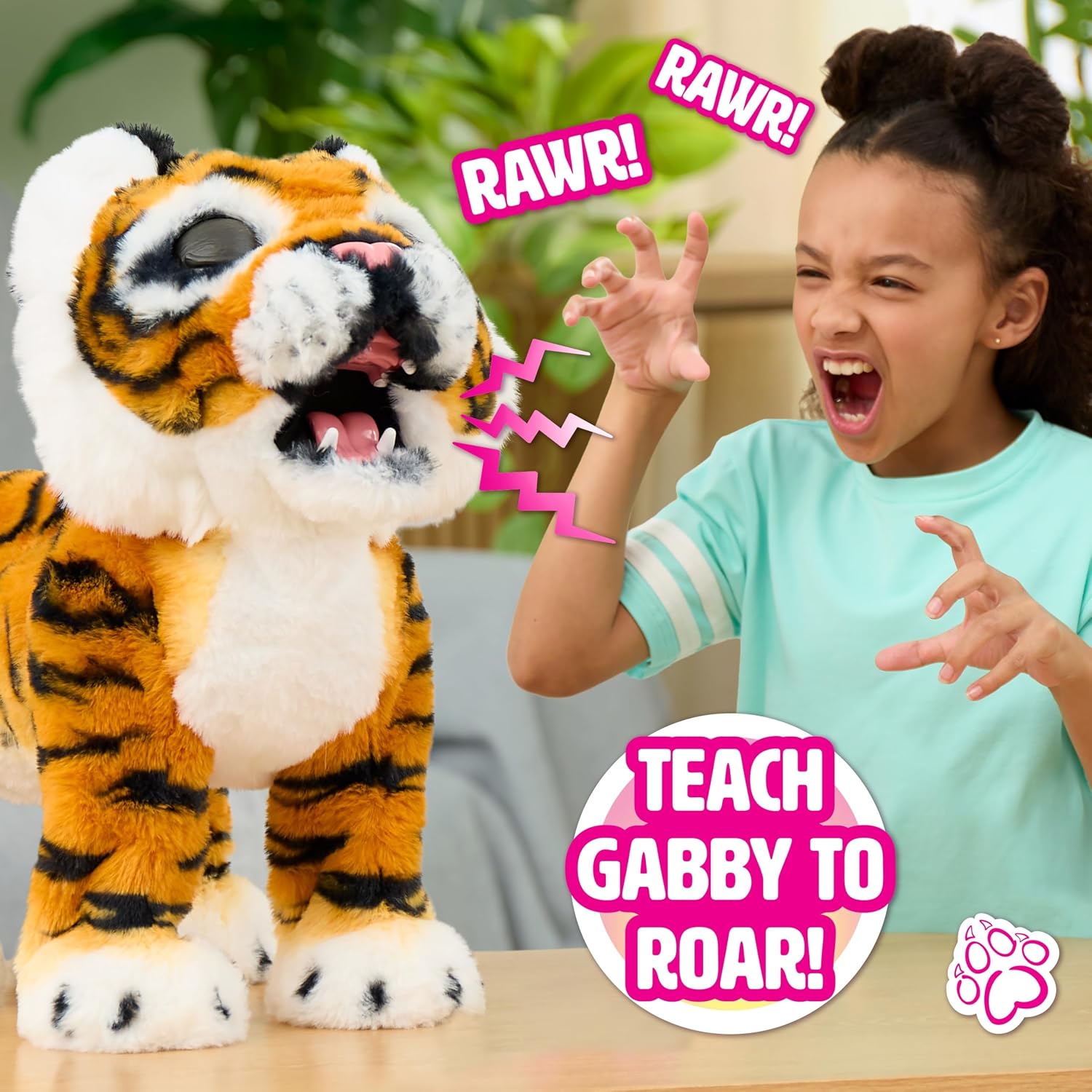 Just Play furReal Gabby the Grow & Roar Interactive Tiger Plush