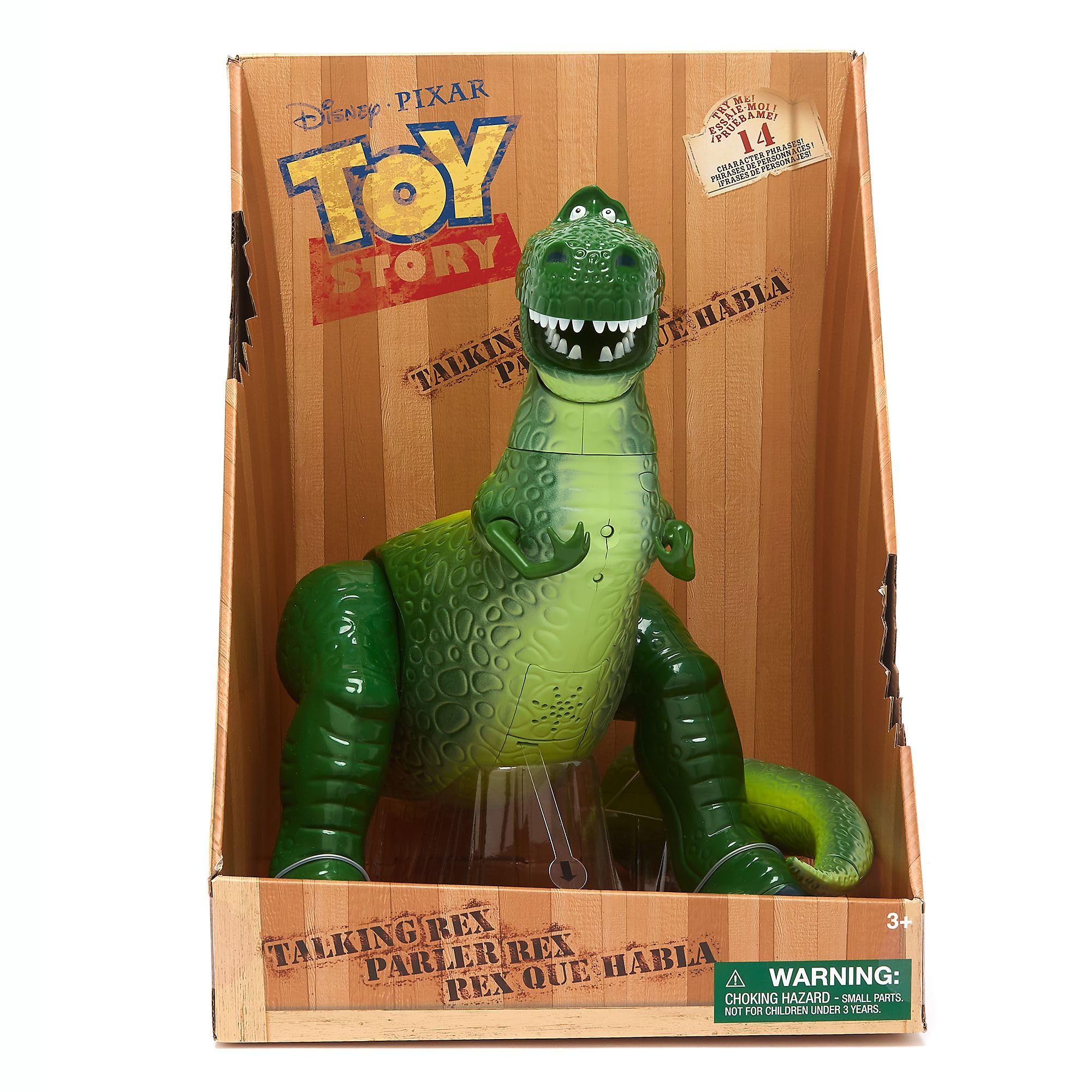 Disney Store Official Toy Story REX T-Rex Talking Action Figure 34cm