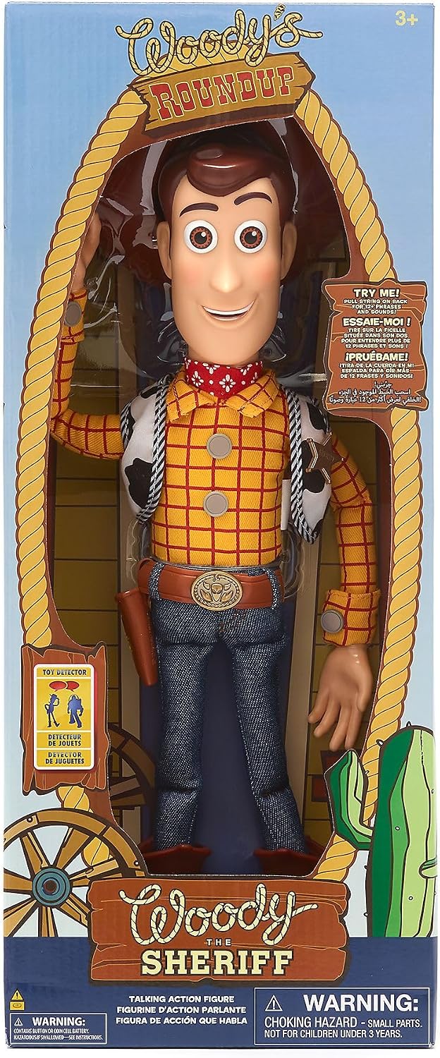 Disney Store Official Toy Story SHERIFF WOODY Talking Action Figure 39cm