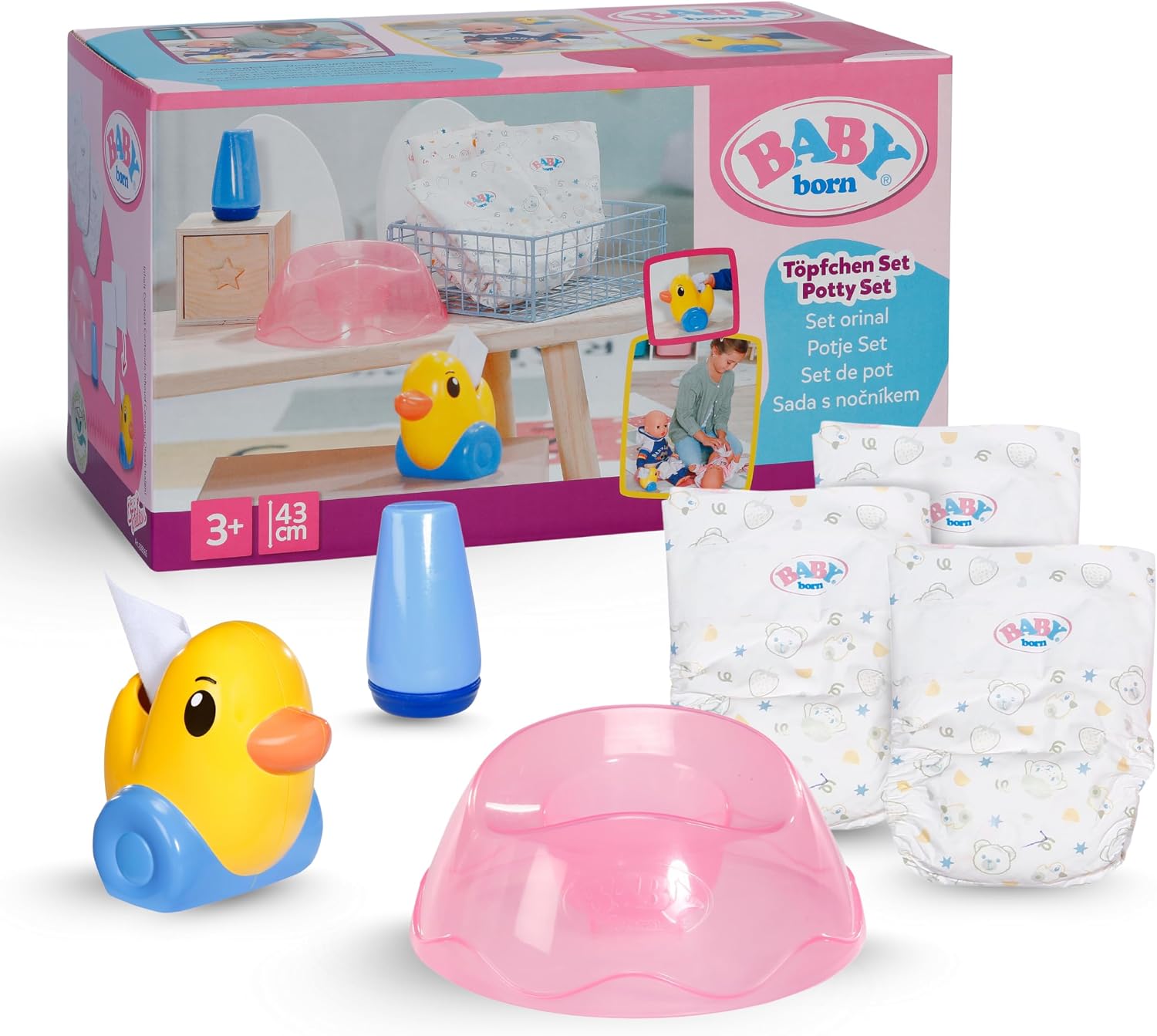 Baby Born Potty Set for 36 and 43 cm Dolls
