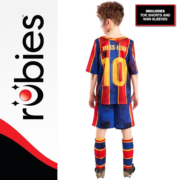 Rubies Official Zombie Mess-icre Zombie footballer costume, Kids Fancy Dress, Size M 9-10 Years