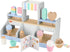 Fisher Price Wood Pretend Play Toy Ice Cream Shop Set 18 Piece Set