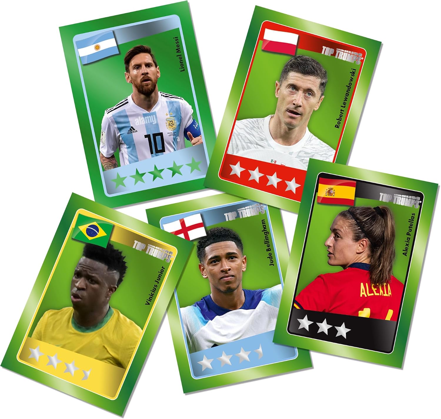 Top Trumps World Football Stars Match The Crazy Cube Game