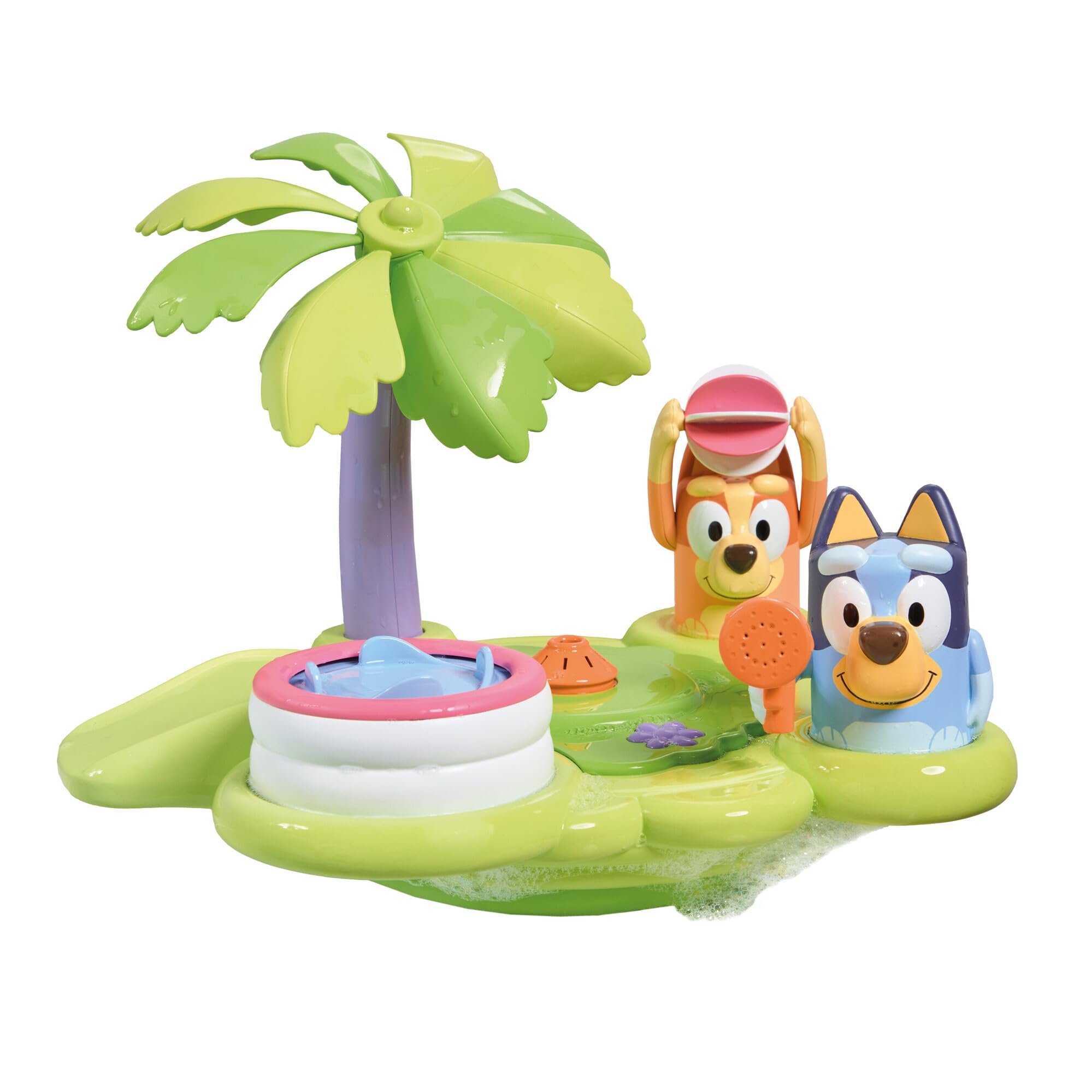 TOMY Toomies Bluey?s Bath Island 5-in-1 Bluey Bath Toy Playset
