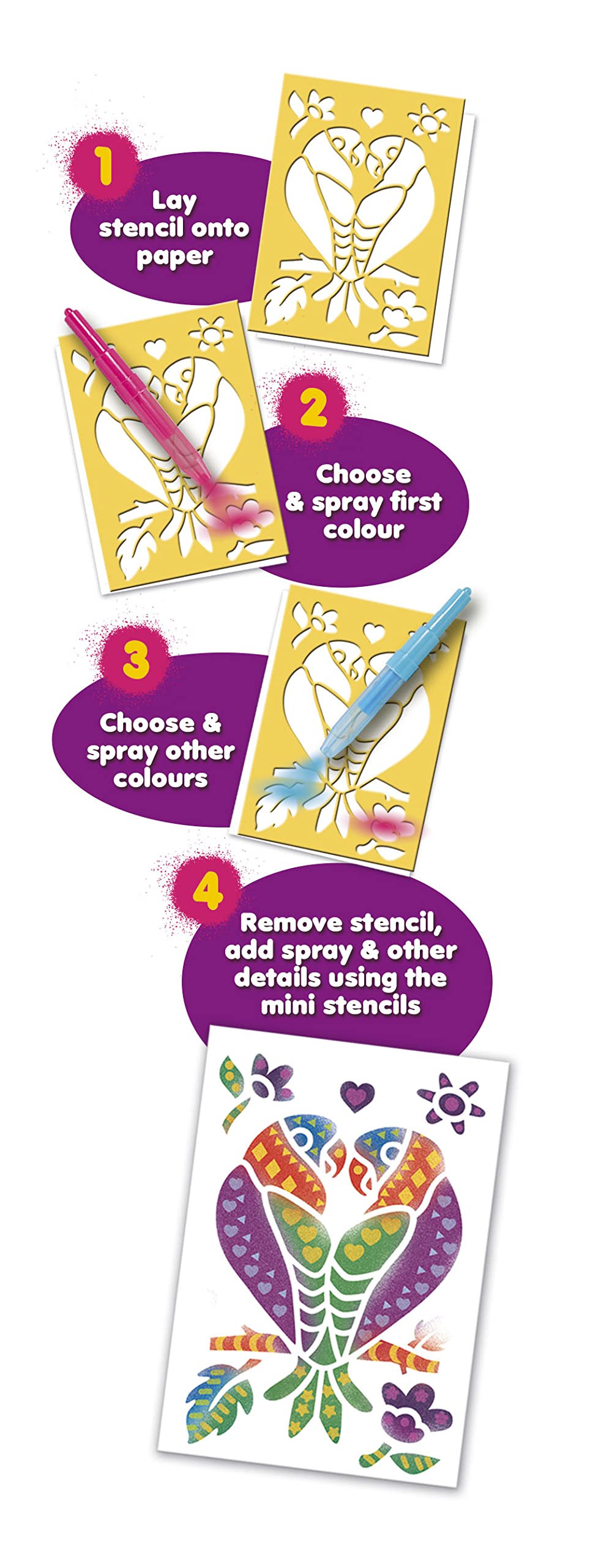John Adams BLOPENS Stencil Magic: Create Fantastic Airbrush Pictures, Arts & Crafts