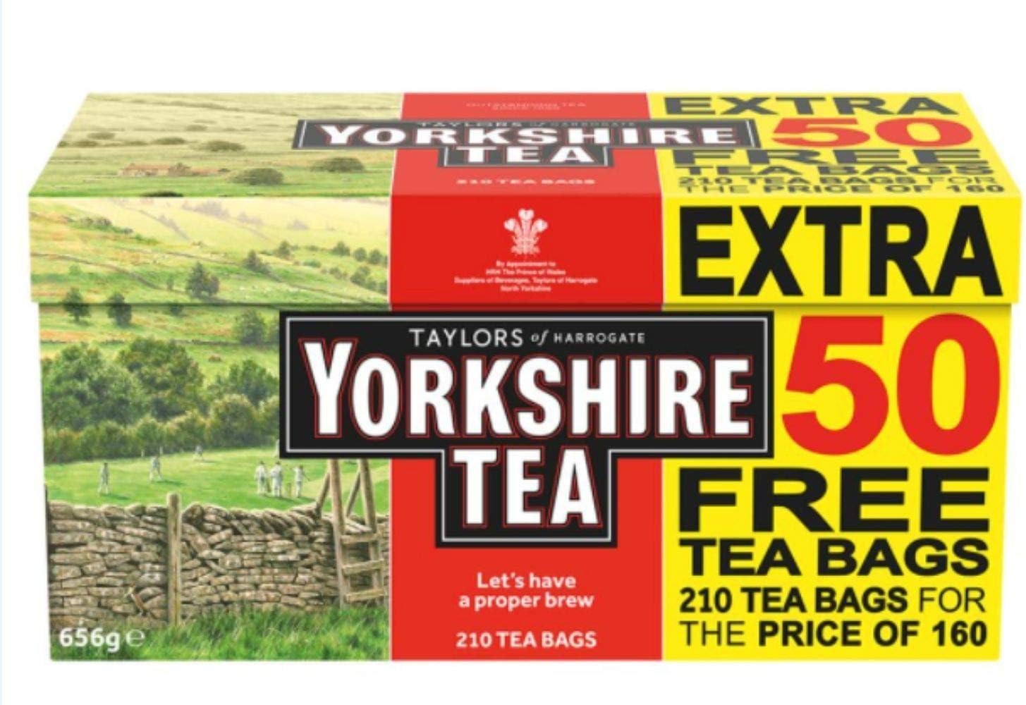 Taylors of Harrogate Yorkshire Tea, 656g - 210 Teabags