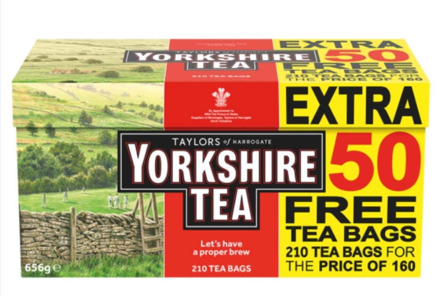 Taylors of Harrogate Yorkshire Tea, 656g - 210 Teabags