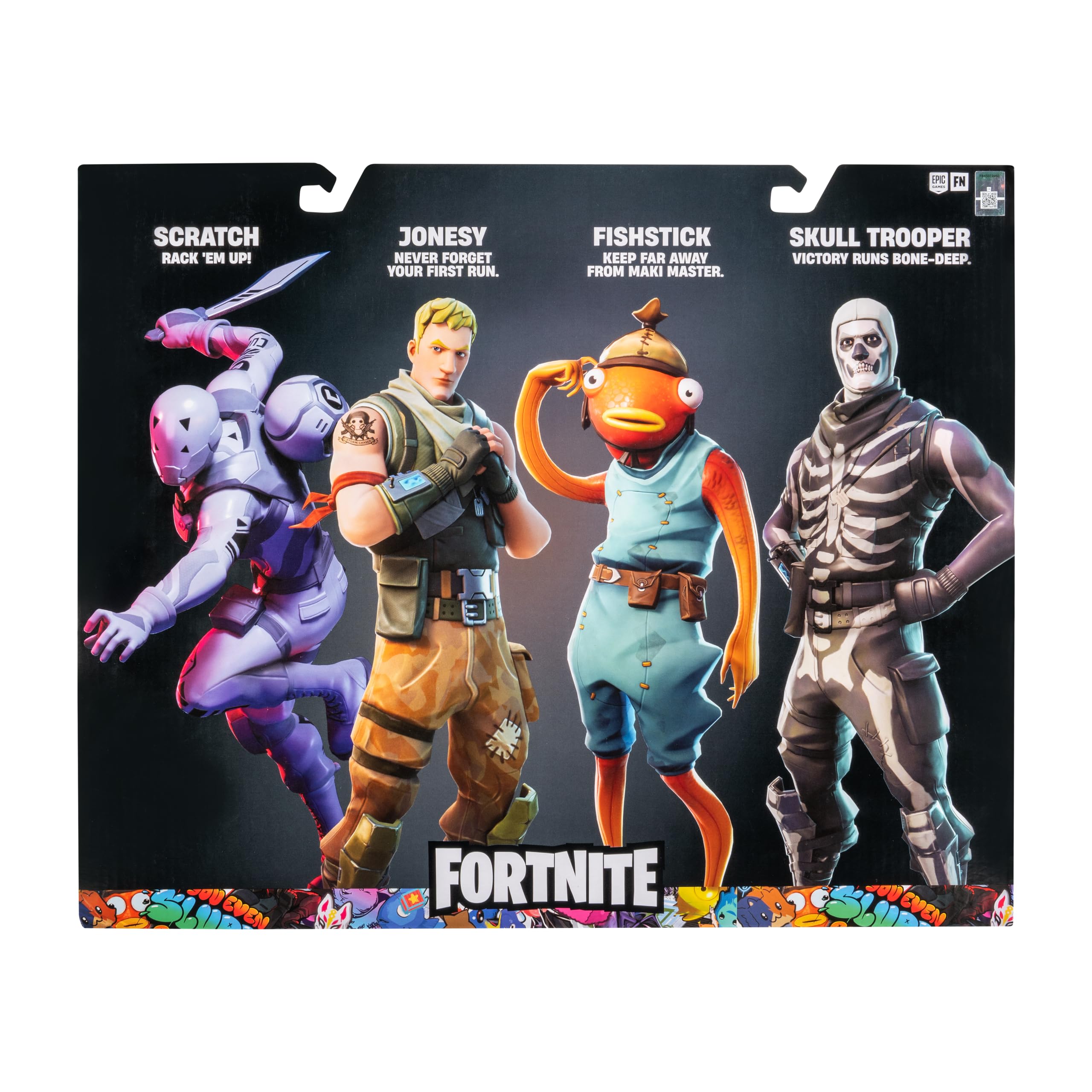 Fortnite Victory Series 4Pack 12Inch Articulated Figure with Code for Bonus Virtual Item