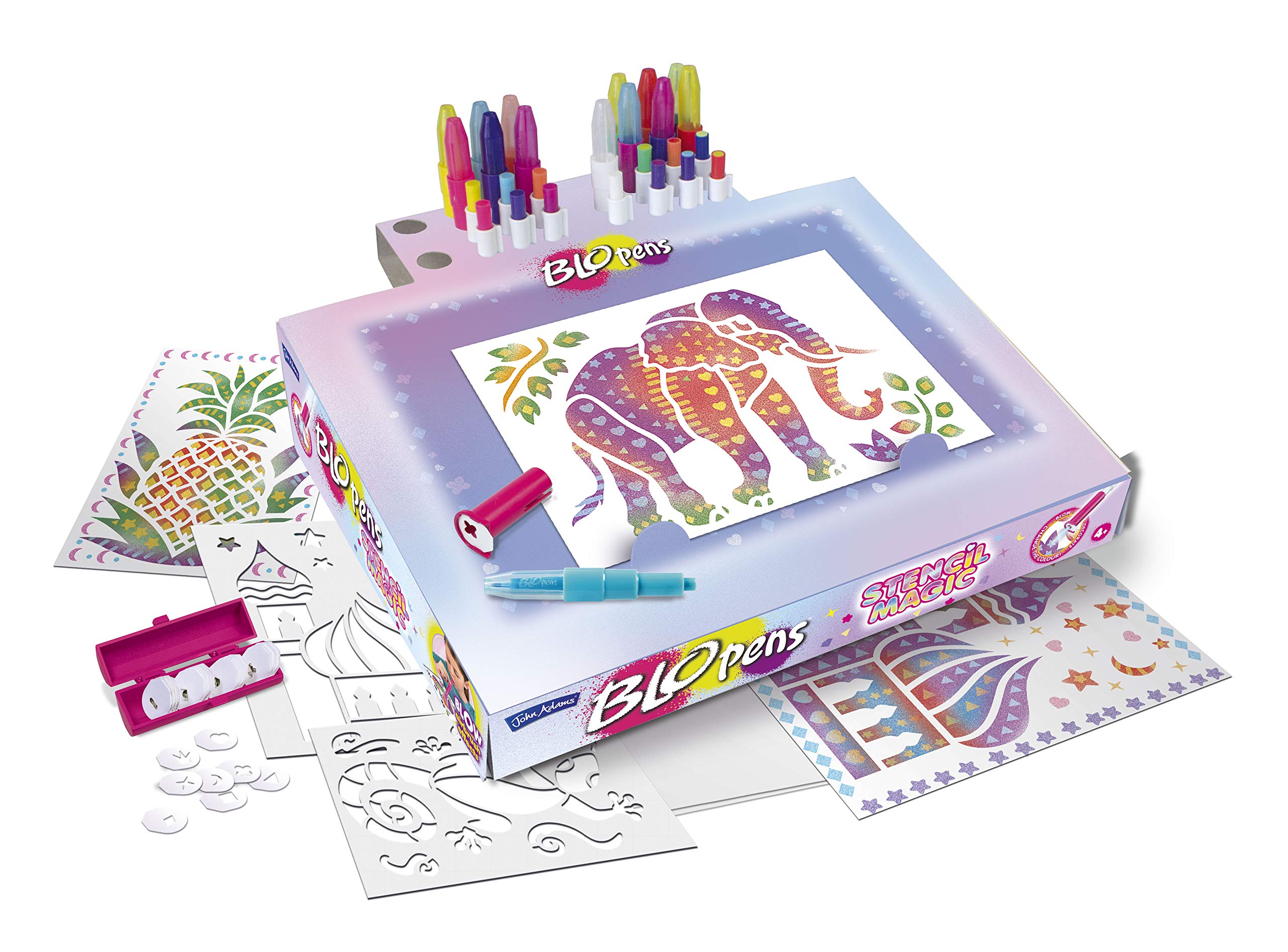 John Adams BLOPENS Stencil Magic: Create Fantastic Airbrush Pictures, Arts & Crafts