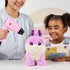 ScruffaLuvs 14cm Bunny Scruff Surprise Plush Toy with Magic Water Reveal + Deluxe Transport Box 29cm