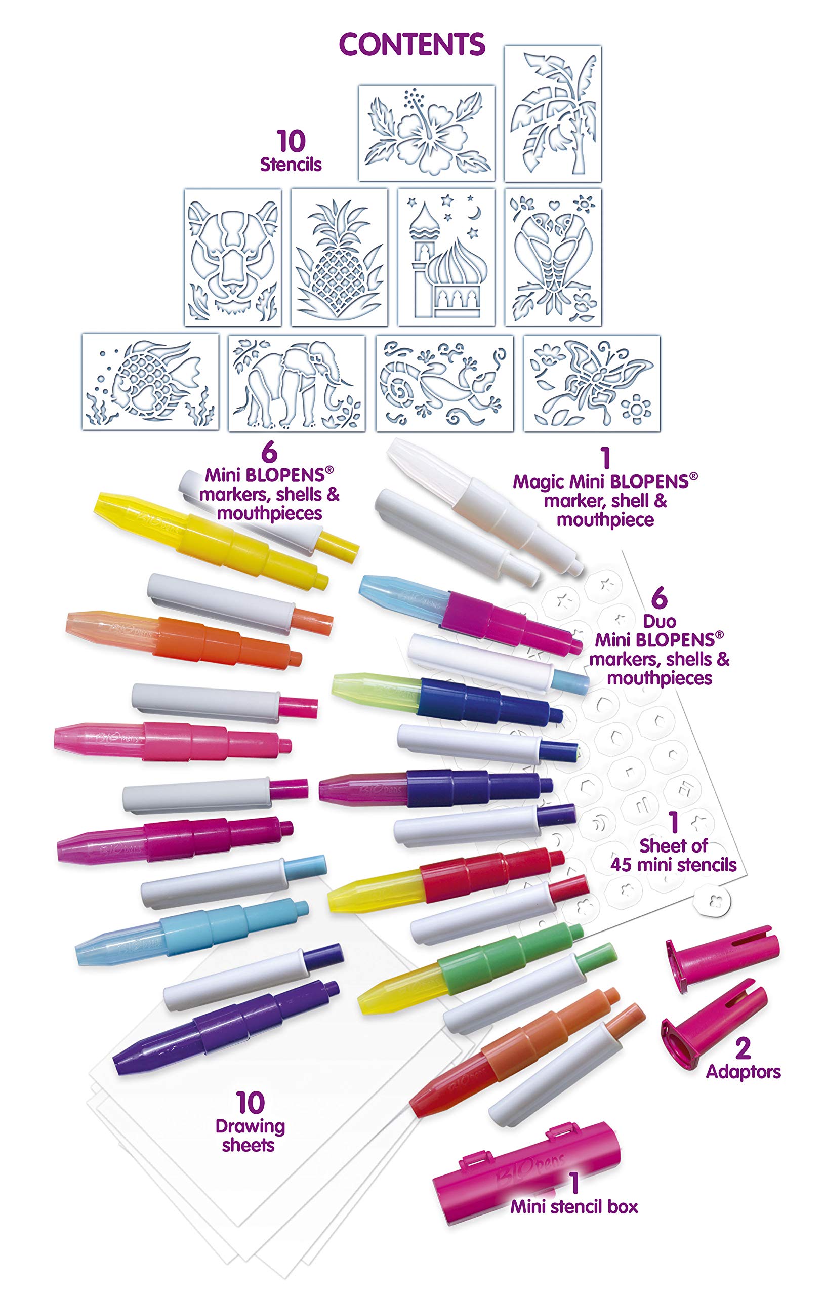 John Adams BLOPENS Stencil Magic: Create Fantastic Airbrush Pictures, Arts & Crafts