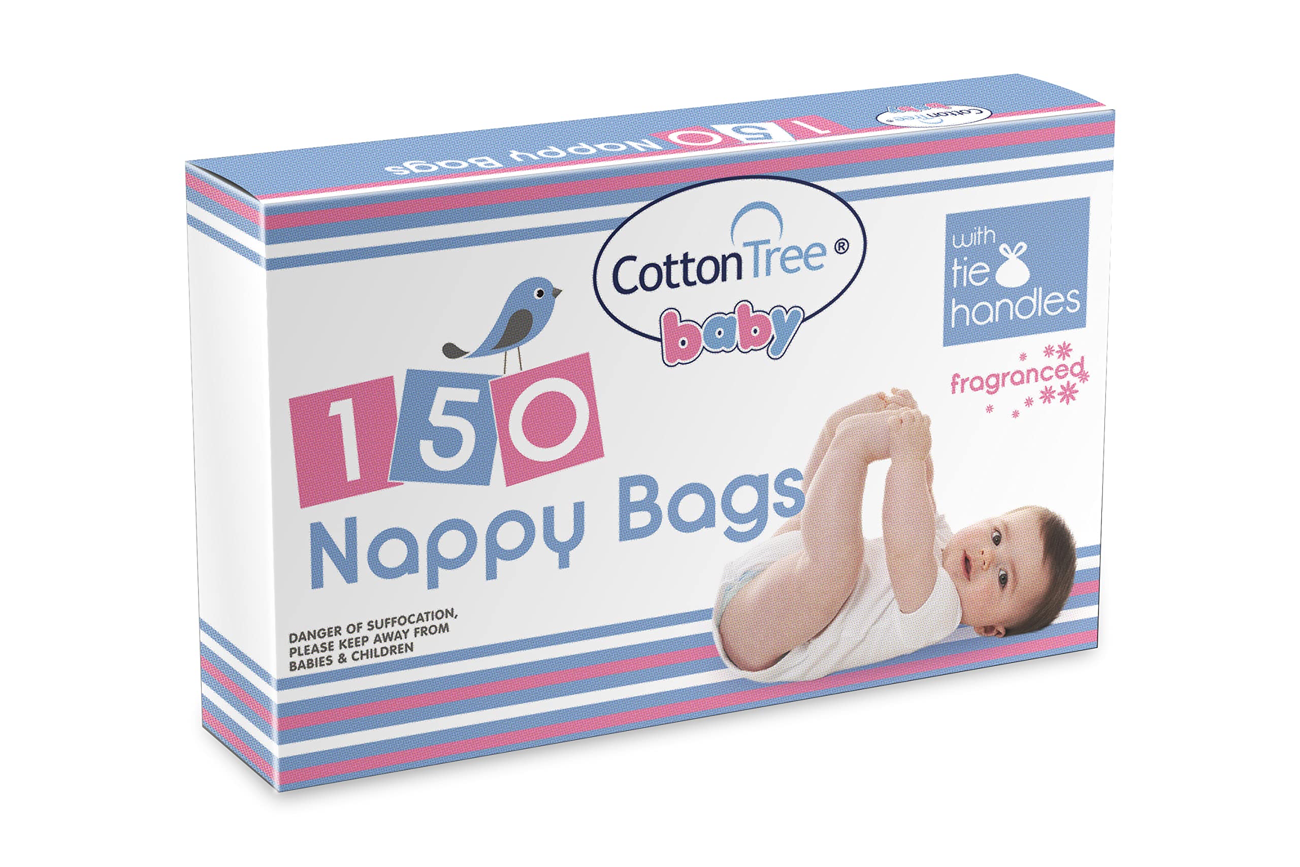Cotton Tree ESSENTIAL FRAGRANCED NAPPY BAGS 150pk