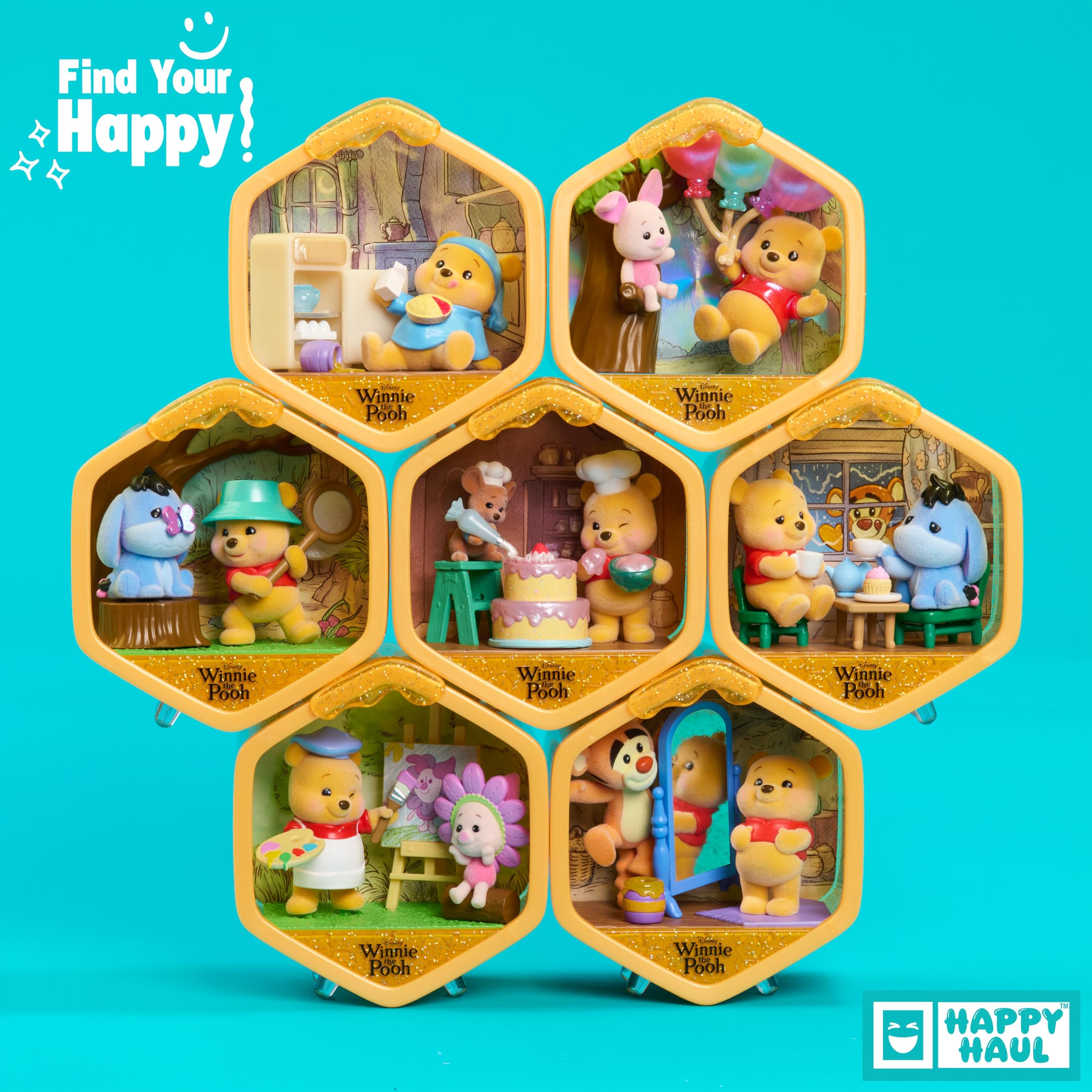 Happy Haul Disney Winnie the Pooh Honeycomb Homes Scene Setters Blind Box