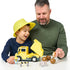 Bluey Sturdy Working Toy Dump Truck with 2 Articulated Figures and 3 Huge Boulders