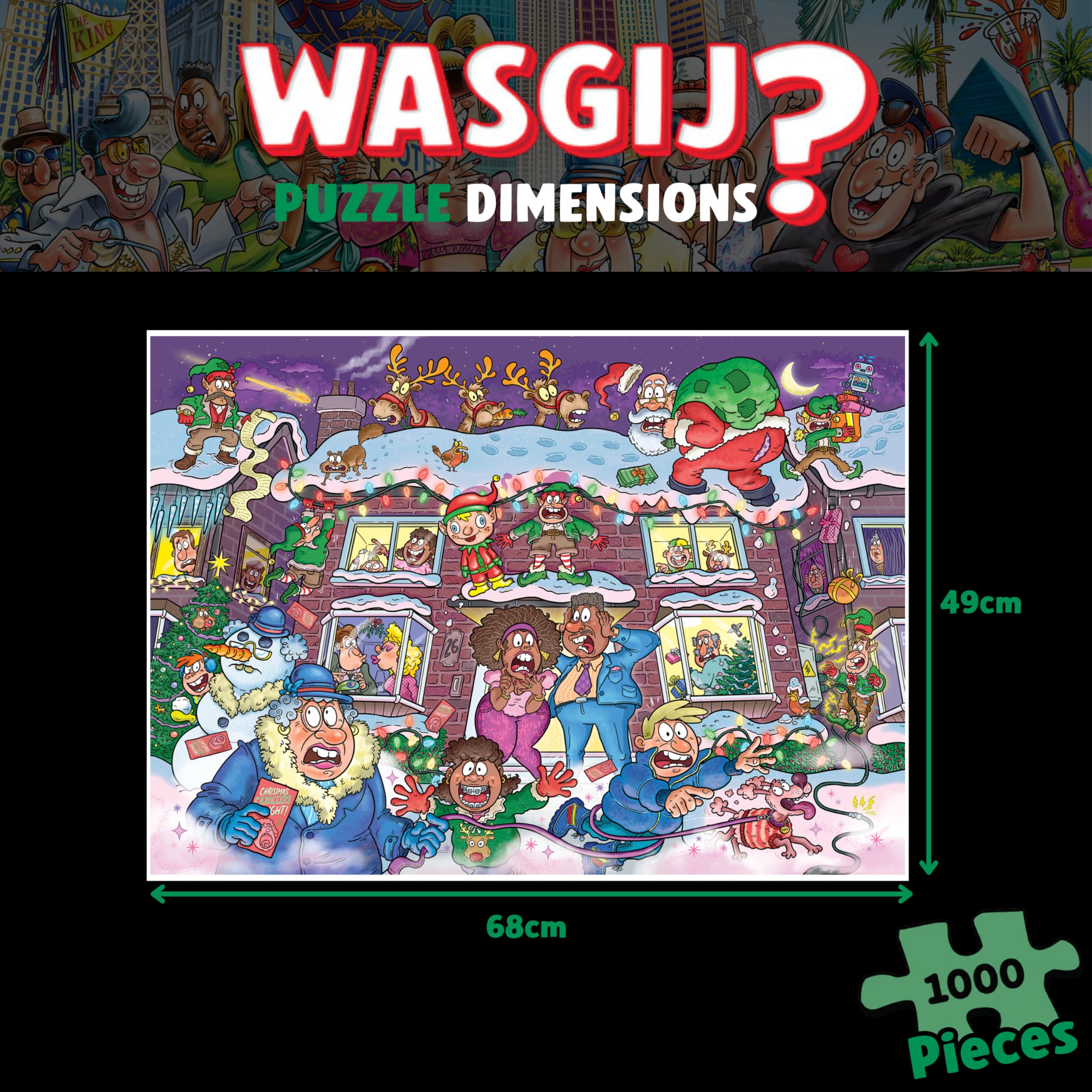 Wasgij Christmas 22 NOT SO SILENT NIGHT! 2 x 1000 Piece Puzzle for Adults & Teen