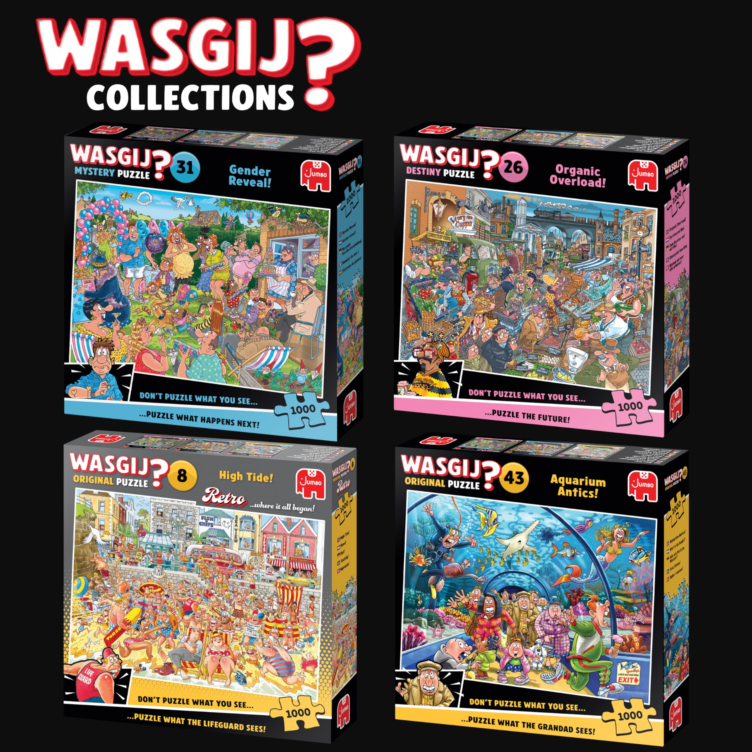 Wasgij Mystery 31 GENDER REVEAL 1000 Piece Jigsaw Puzzles for Adults