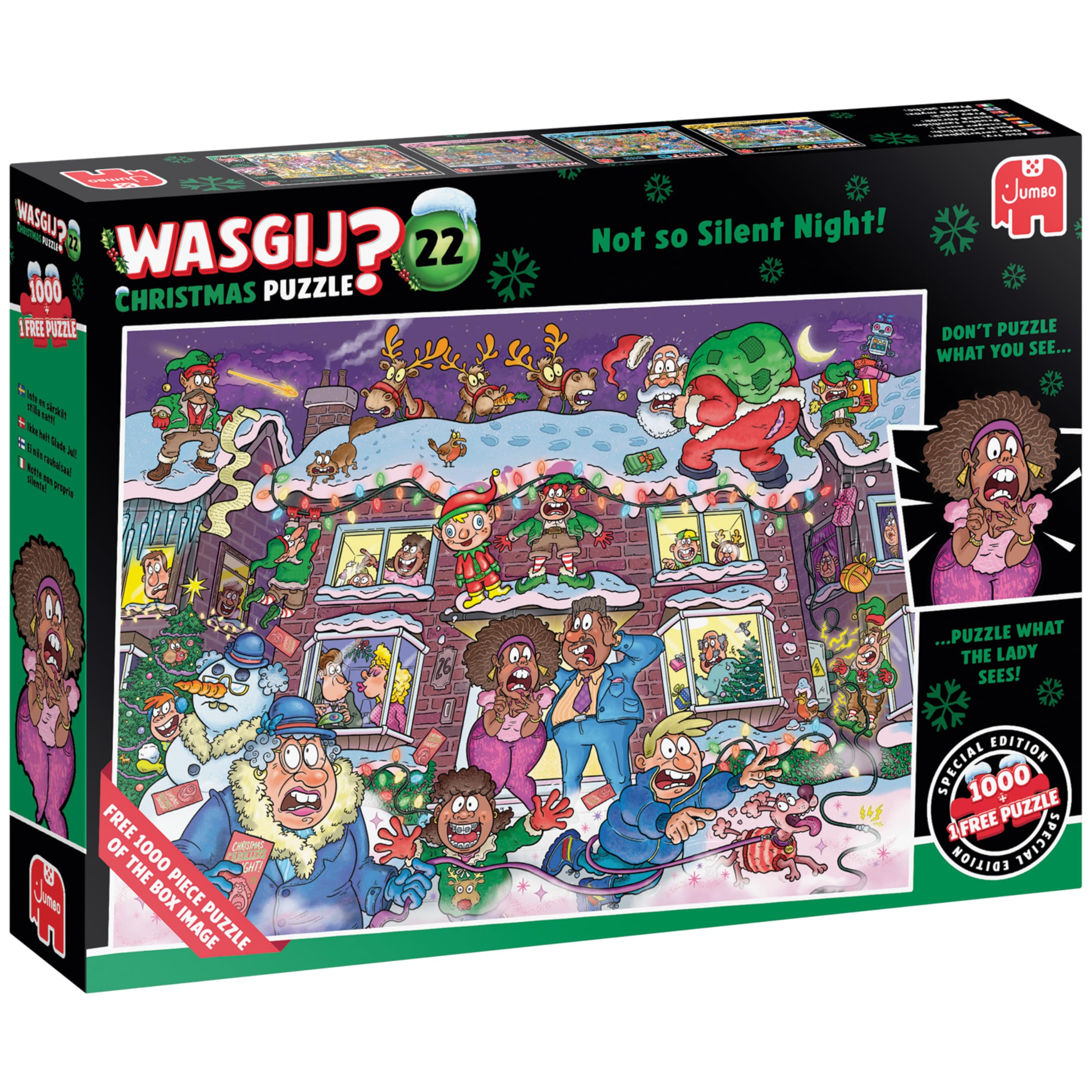 Wasgij Christmas 22 NOT SO SILENT NIGHT! 2 x 1000 Piece Puzzle for Adults & Teen