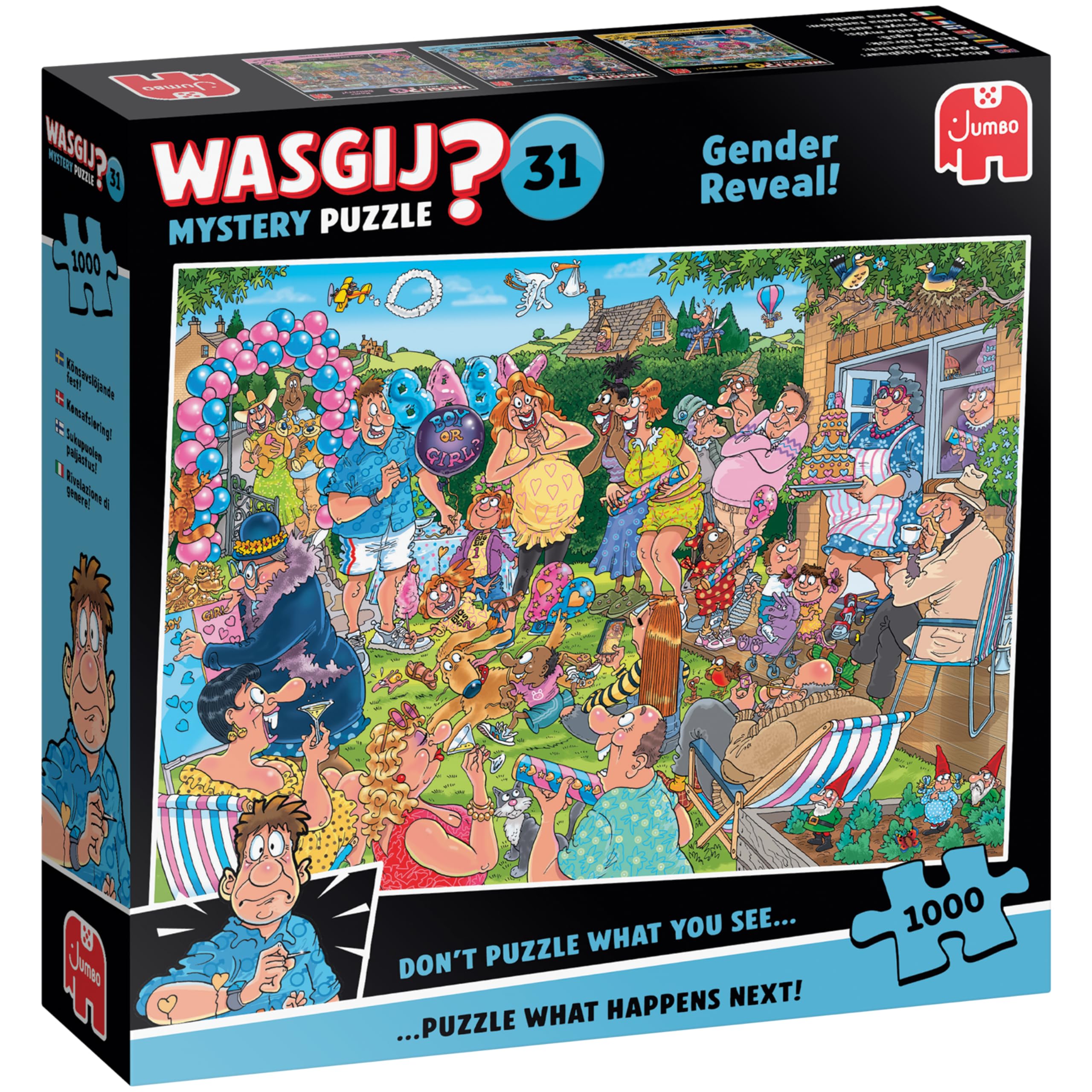 Wasgij Mystery 31 GENDER REVEAL 1000 Piece Jigsaw Puzzles for Adults