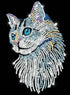 Sequin Art Blue WHITE CAT Craft Kit