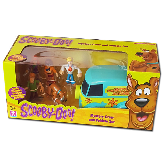 Scooby Doo Mystery Solving Crew Figures & Van Mini Playset