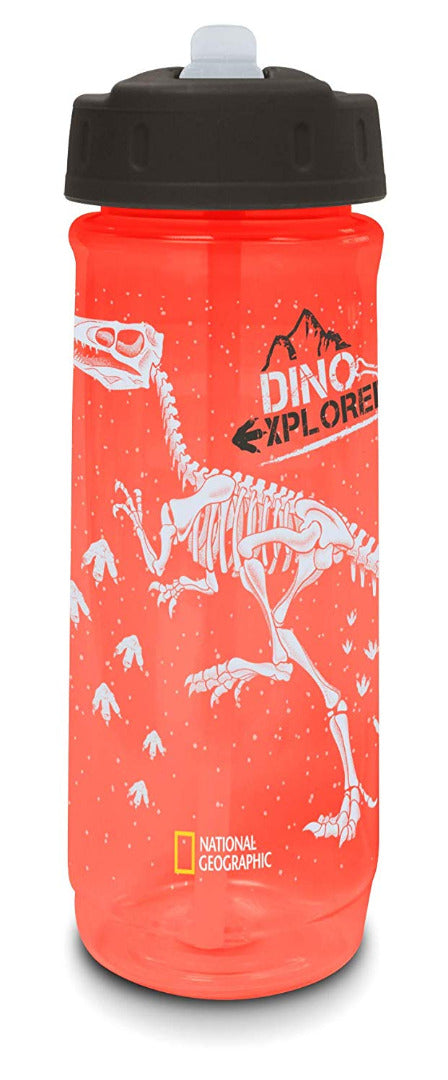 Spearmark National Geographic Dinosaur Red and Black Lunchbag and Bottle
