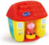 Peppa Pig bucket shaped like a little house with 6 Clemmy blocks