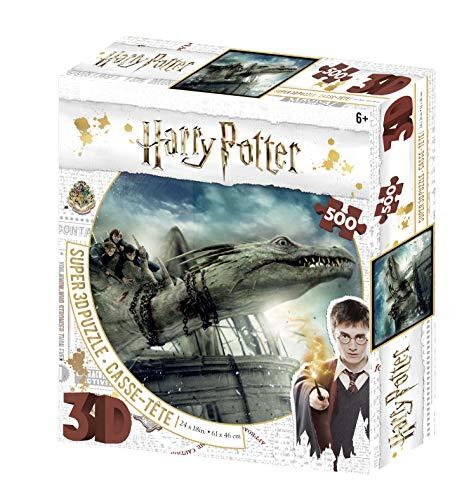 Harry Potter HP32510 Norbert 500 pcs 3D Effect Puzzle Dragon, Hermione Granger Jigsaw