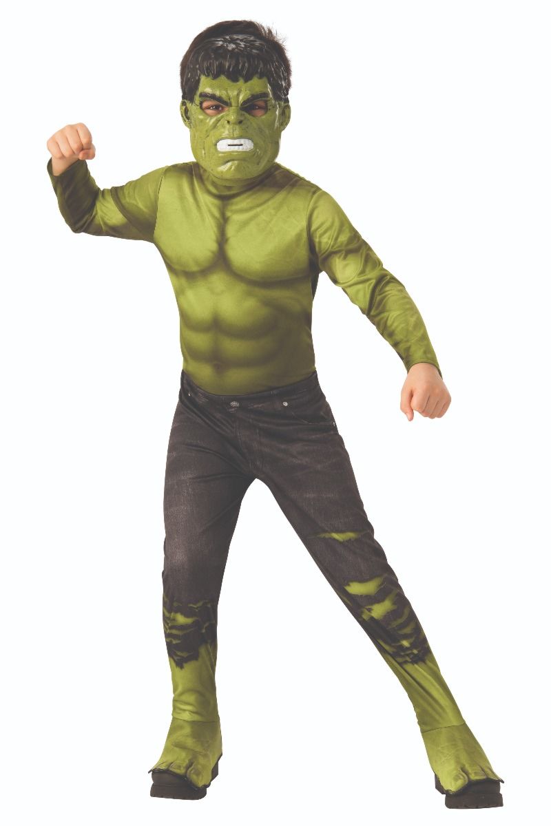 RUBIES Official Marvel Avengers Endgame Hulk Classic Childs Costume Superhero Fancy Dress MEDIUM