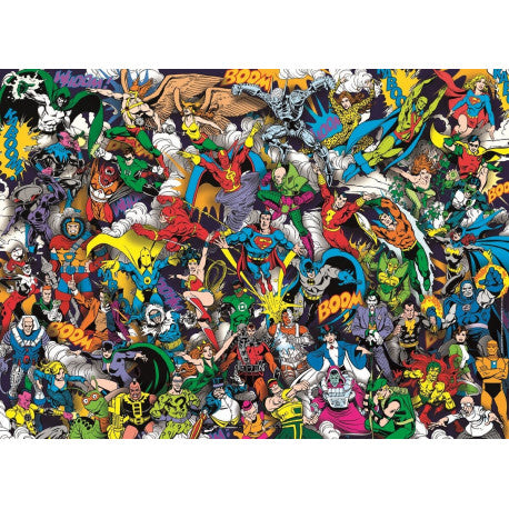Clementoni DC Comics 1000 Piece Impossible Jigsaw Puzzle