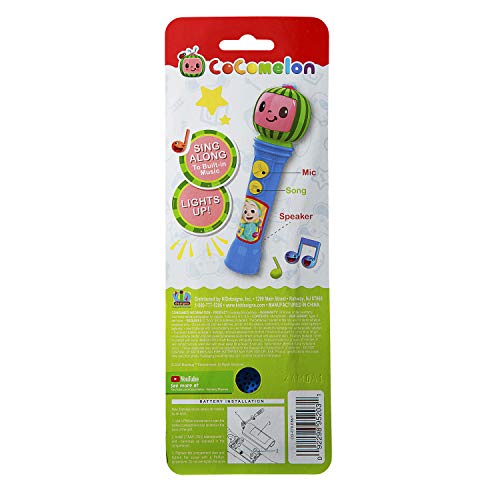 Cocomelon Musical Toy Microphone with Built-in Cocomelon Songs