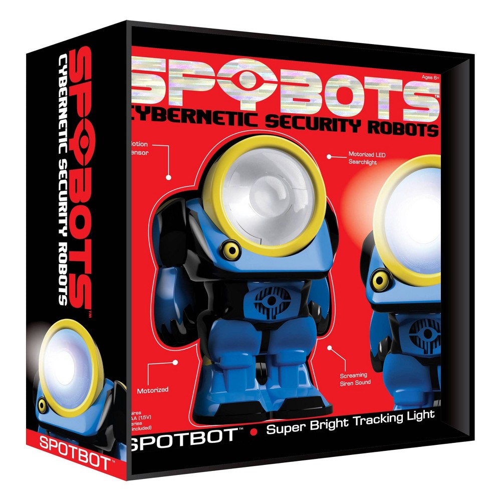 Spy Bots Cybernetic Security Robot with LED Search Light