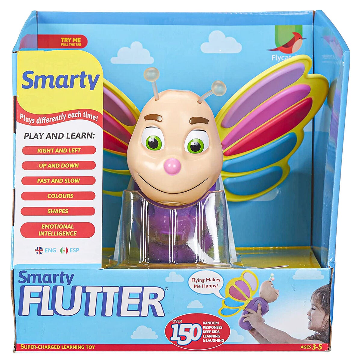 Smarty Flutter Aeroplane Super Charged Interactive Learning Toy