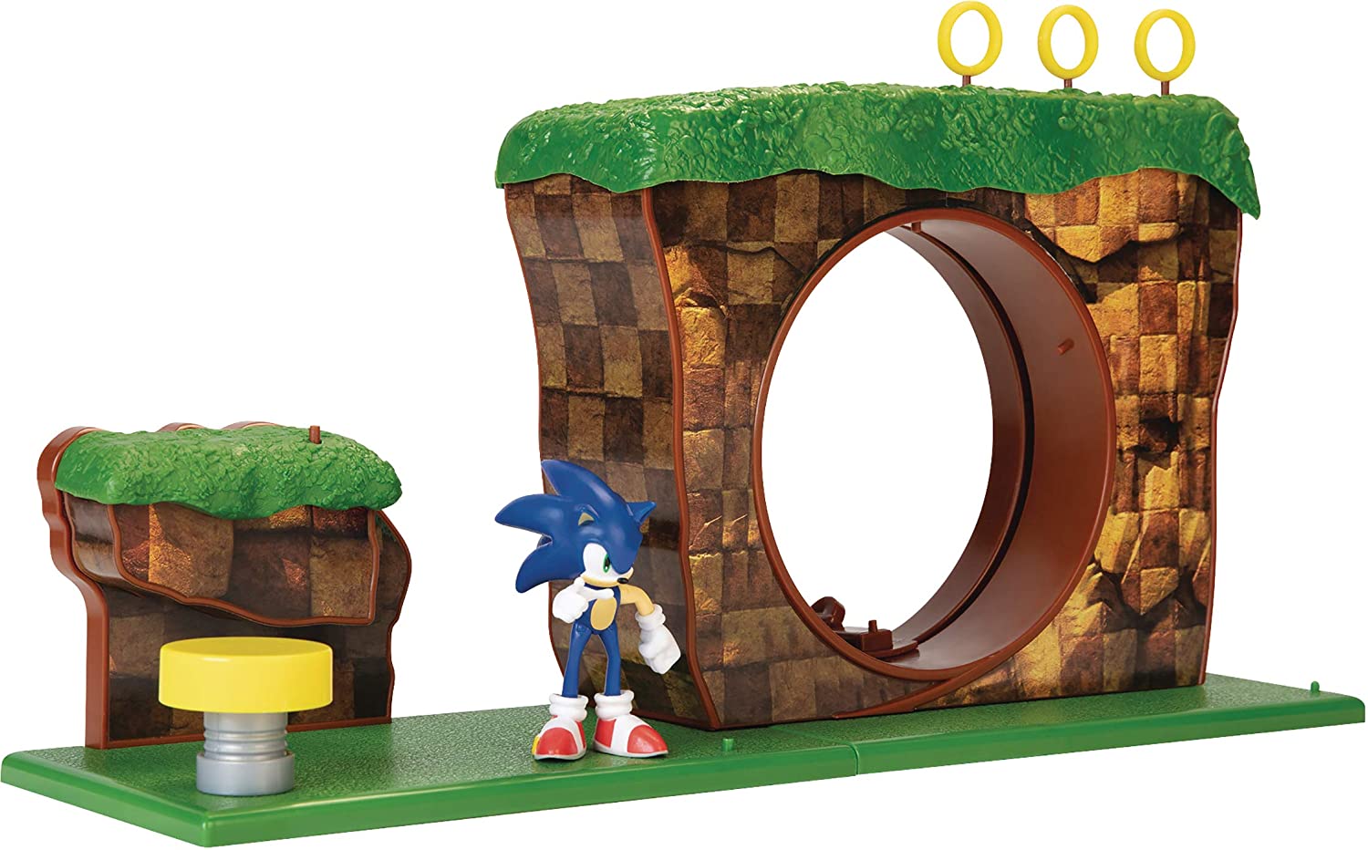 Sonic The Hedgehog Green Hill Zone Playset with 2.5'' Sonic Action Figure