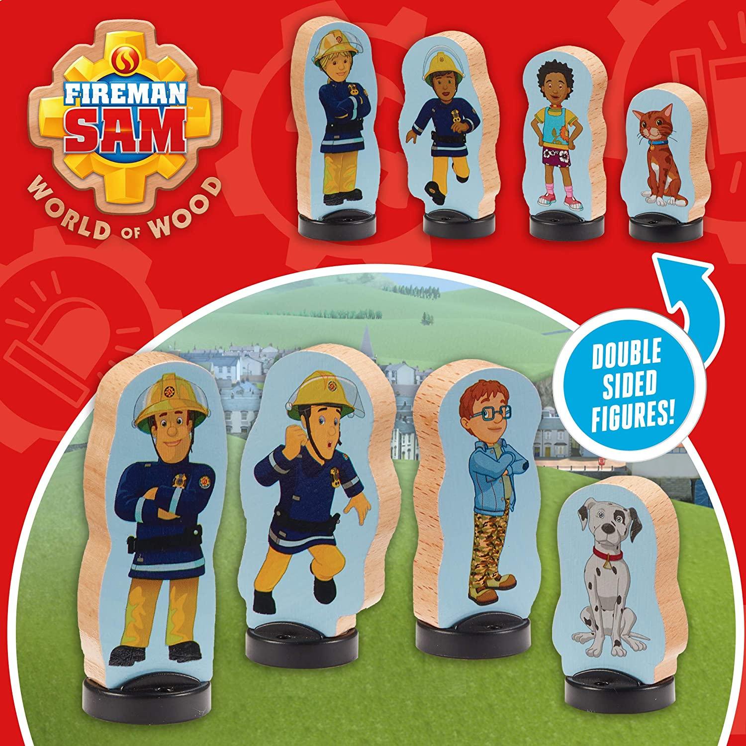 Fireman Sam Wooden 4 Pack Of Two Sided Figures