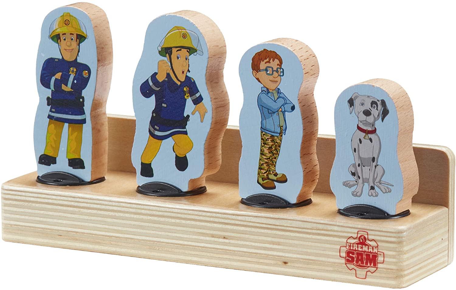Fireman Sam Wooden 4 Pack Of Two Sided Figures