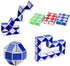Mini Snake Speed Cubes Strange-shape Magic Cube Puzzle Ruler Twist