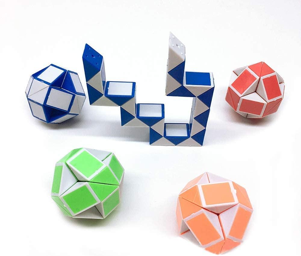 Mini Snake Speed Cubes Strange-shape Magic Cube Puzzle Ruler Twist