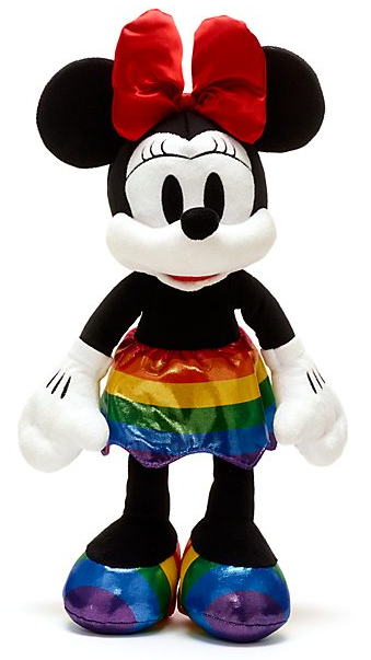Official Disney LGBT Minnie Mouse Rainbow Disney 43cm Soft Plush Toy