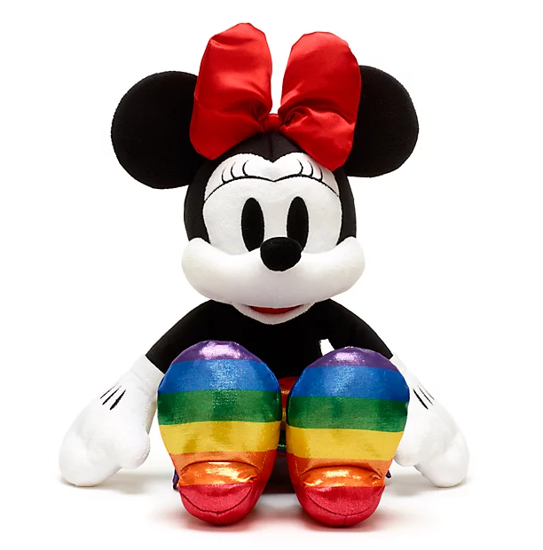 Official Disney LGBT Minnie Mouse Rainbow Disney 43cm Soft Plush Toy
