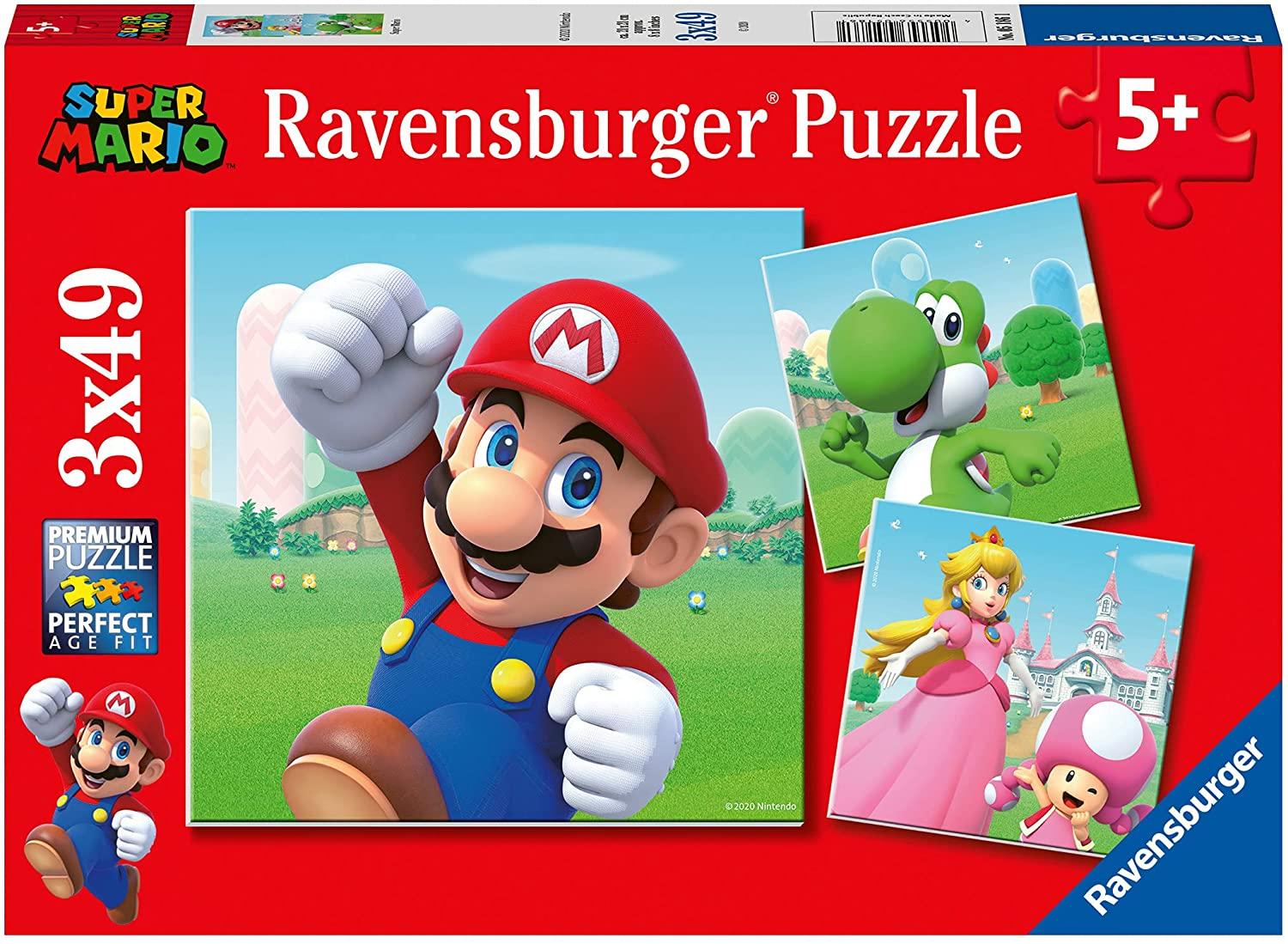 Ravensburger Super Mario - 3x 49 35 Piece Jigsaw Puzzle