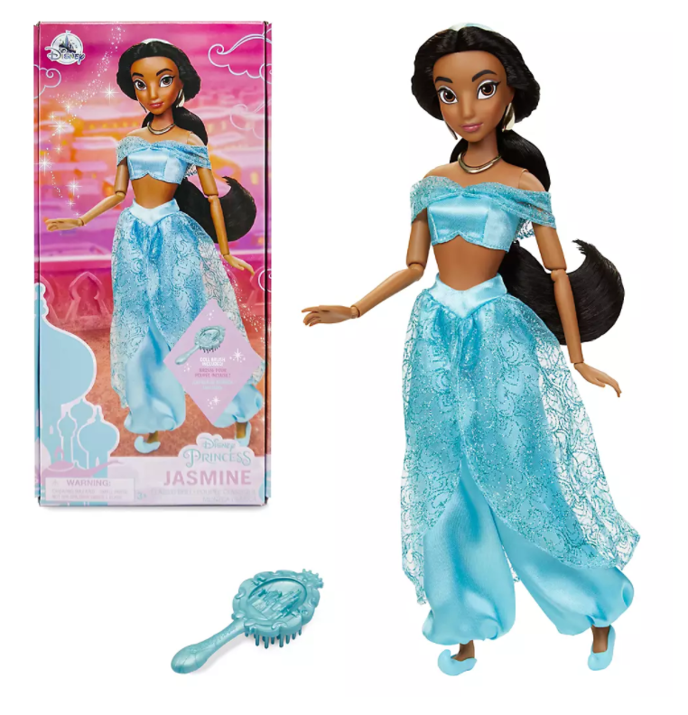 Official Disney Aladdin - Princess Jasmine Classic Doll with Brush
