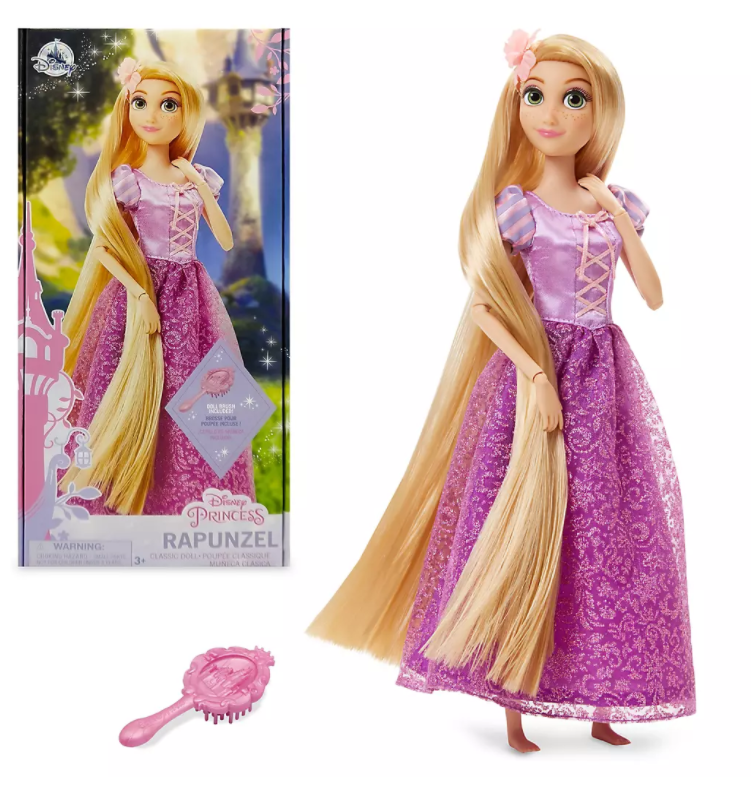 Official Disney Tangled - Rapunzel Classic Doll with Brush