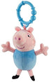 Peppa Pig Soft Plush Toy Character Clip Ons (Styles Vary) RANDOM