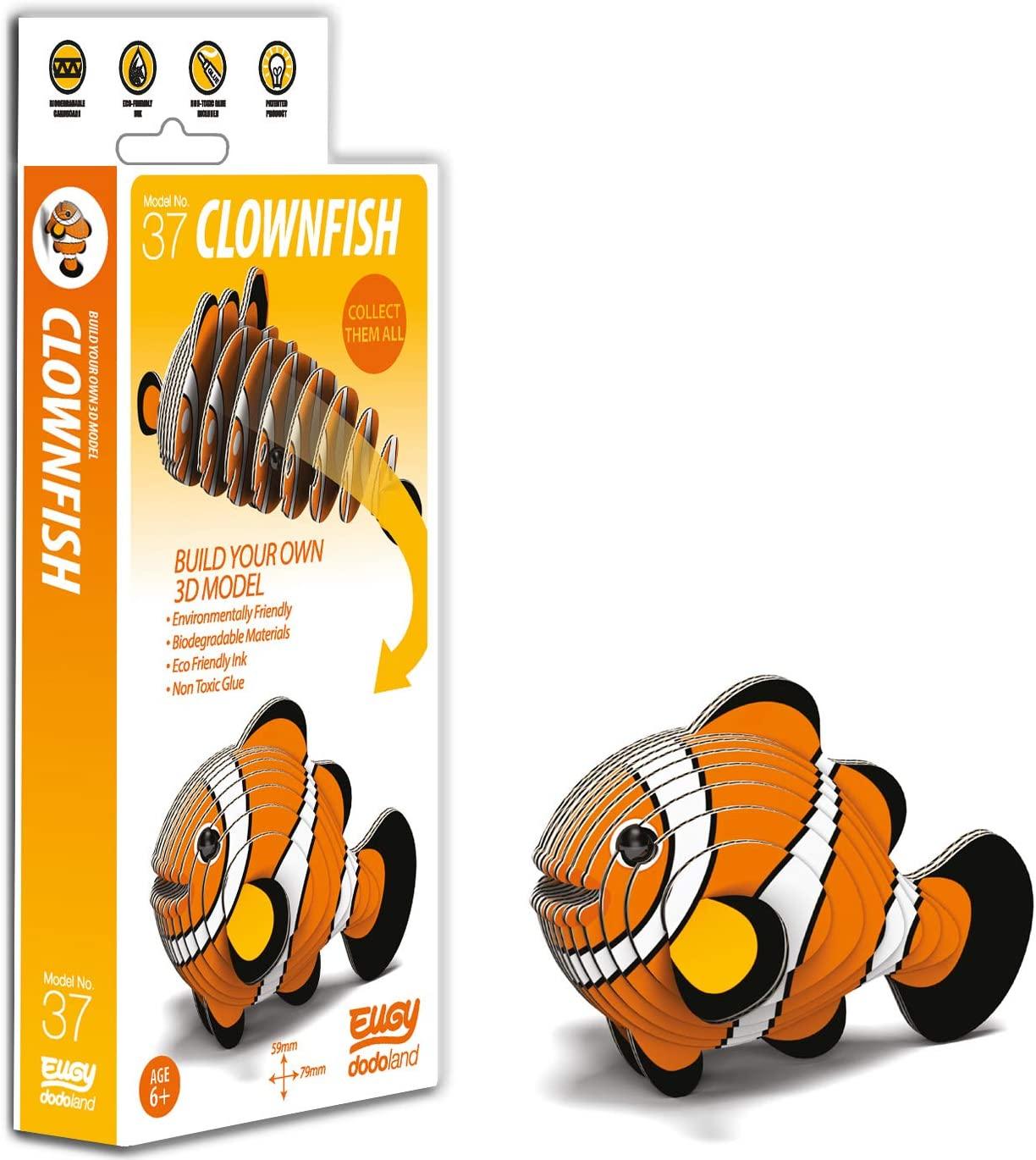 EUGY 3D Clownfish Model Craft Kit