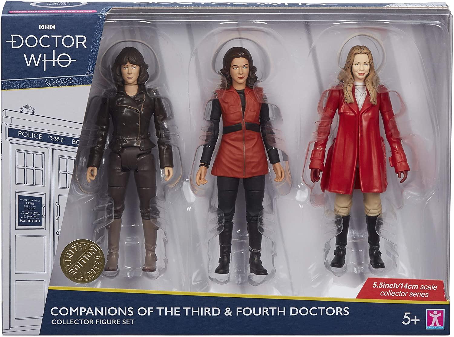DOCTOR WHO Companions of the Third & Fourth Doctors Collector Figure Set