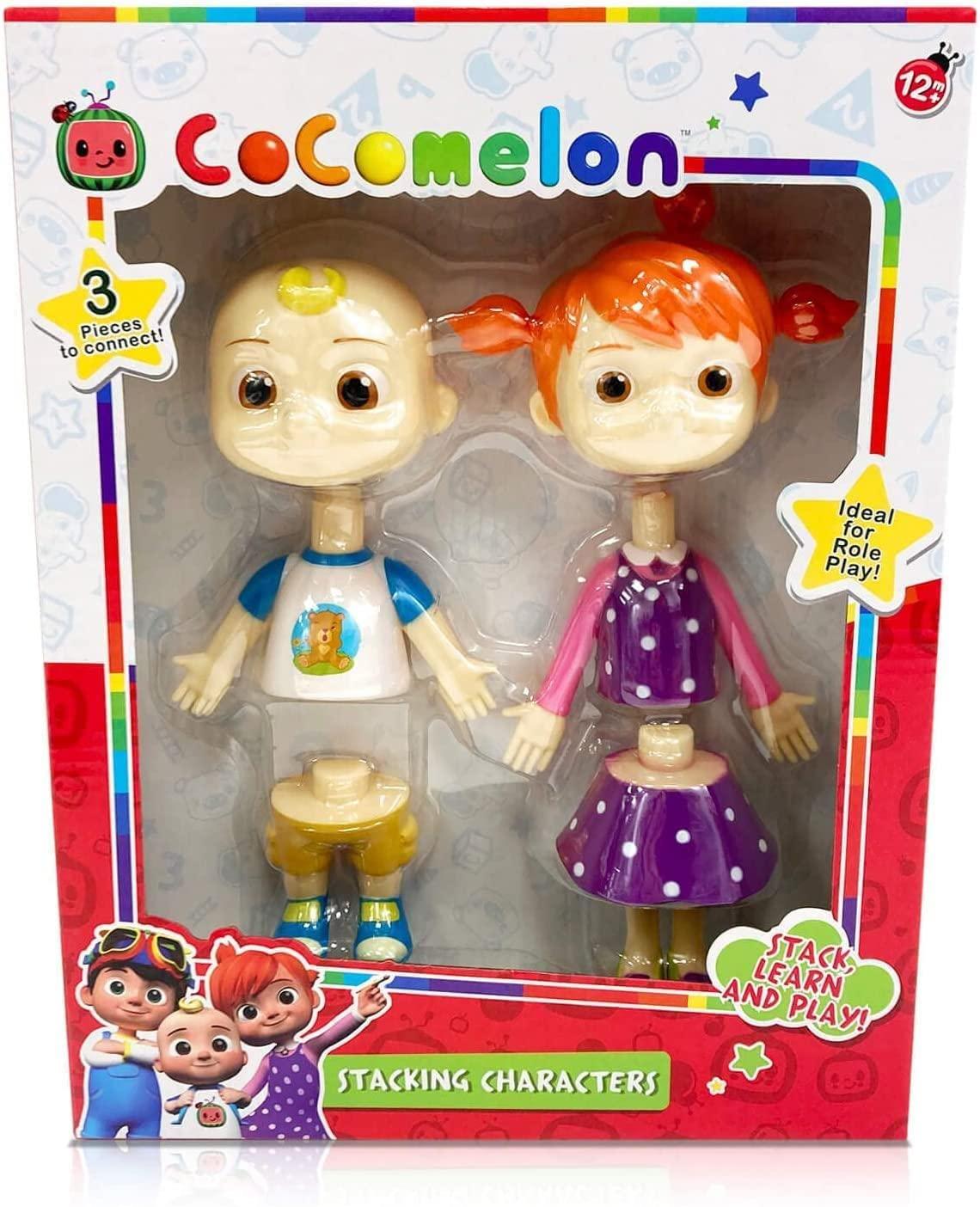 Cocomelon Stackable Character Figures - JJ and Yo yo