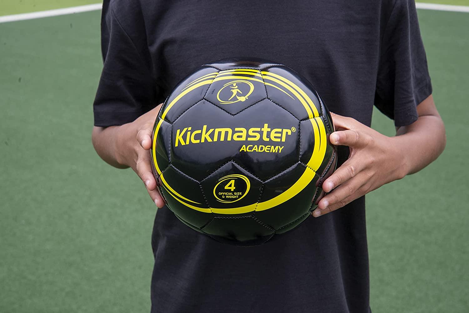 Kickmaster Academy Ball Black/Yellow Size 4 Football