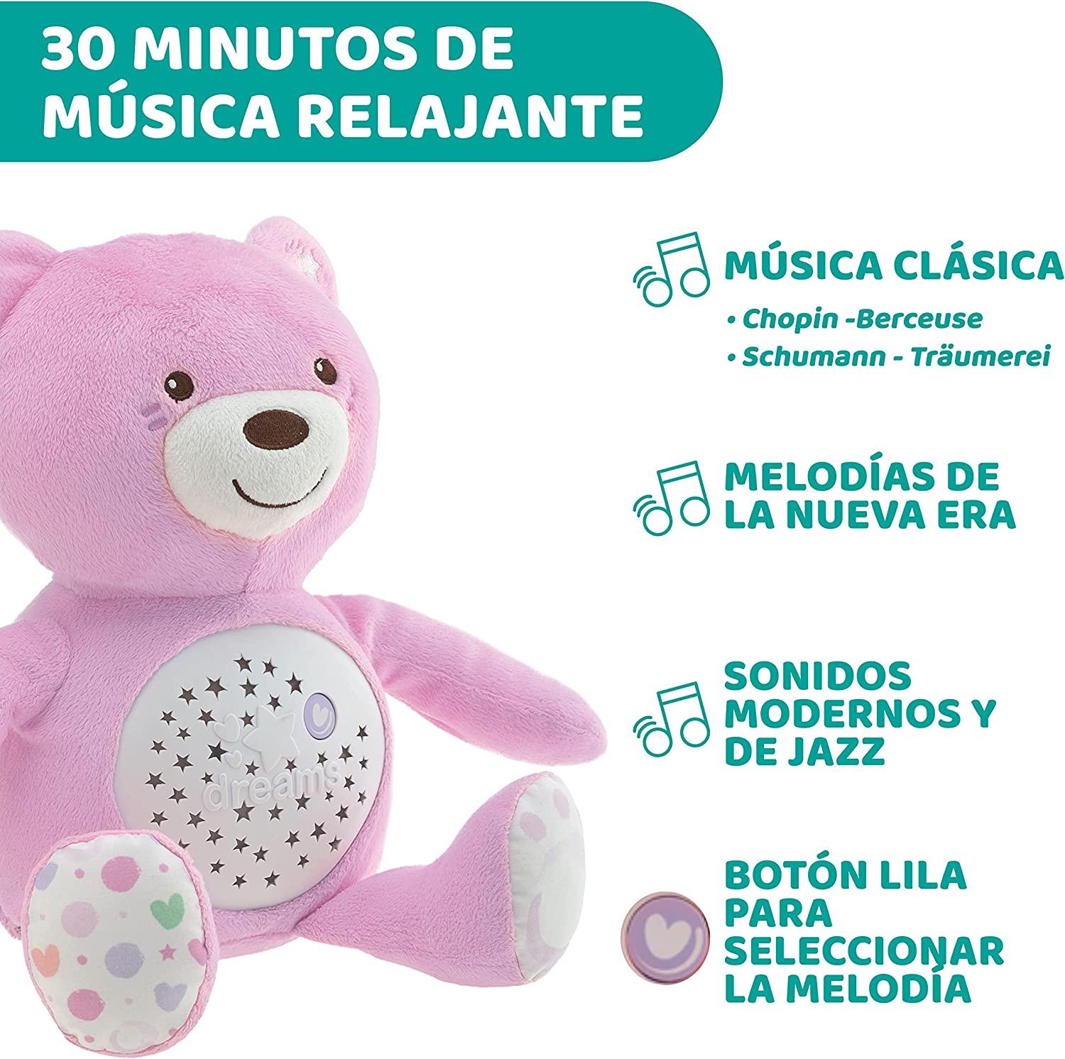 Chicco Projector Baby Bear Doll (Pink)