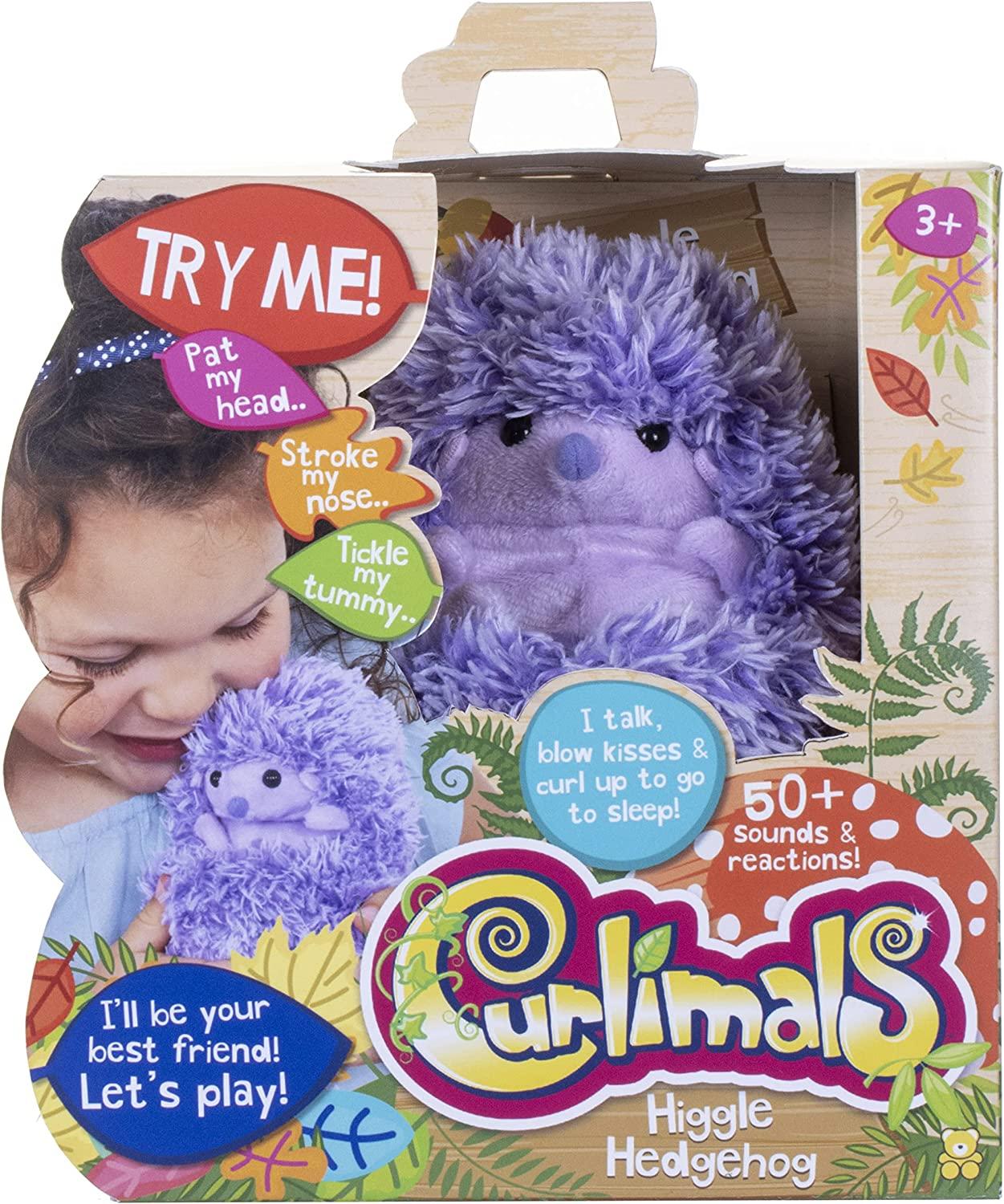 Curlimals HIGGLE The Hedgehog Interactive Hedgehog Soft Plush Toy