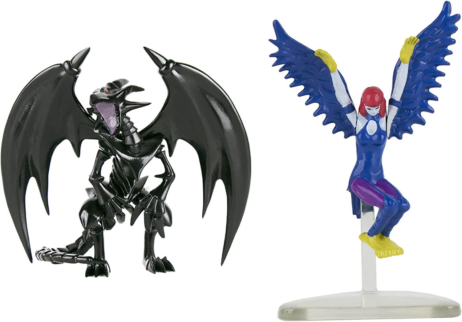 Super Impulse Yu-Gi-Oh Articulated  3.75''  Harpie Lady and Red-Eyes Black Dragon Twin Pack